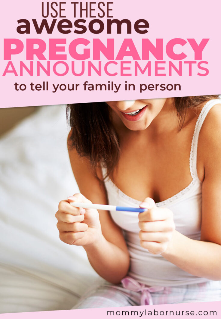 pregnancy announcement to family