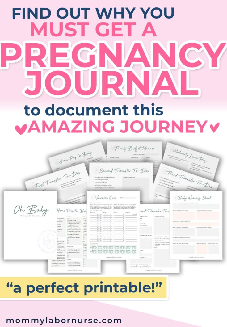 pregnancy journal pinterest pin
