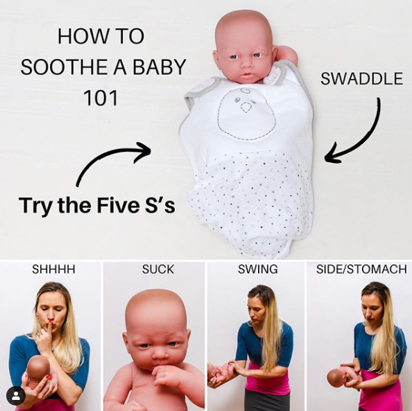 5 s's for baby infographic