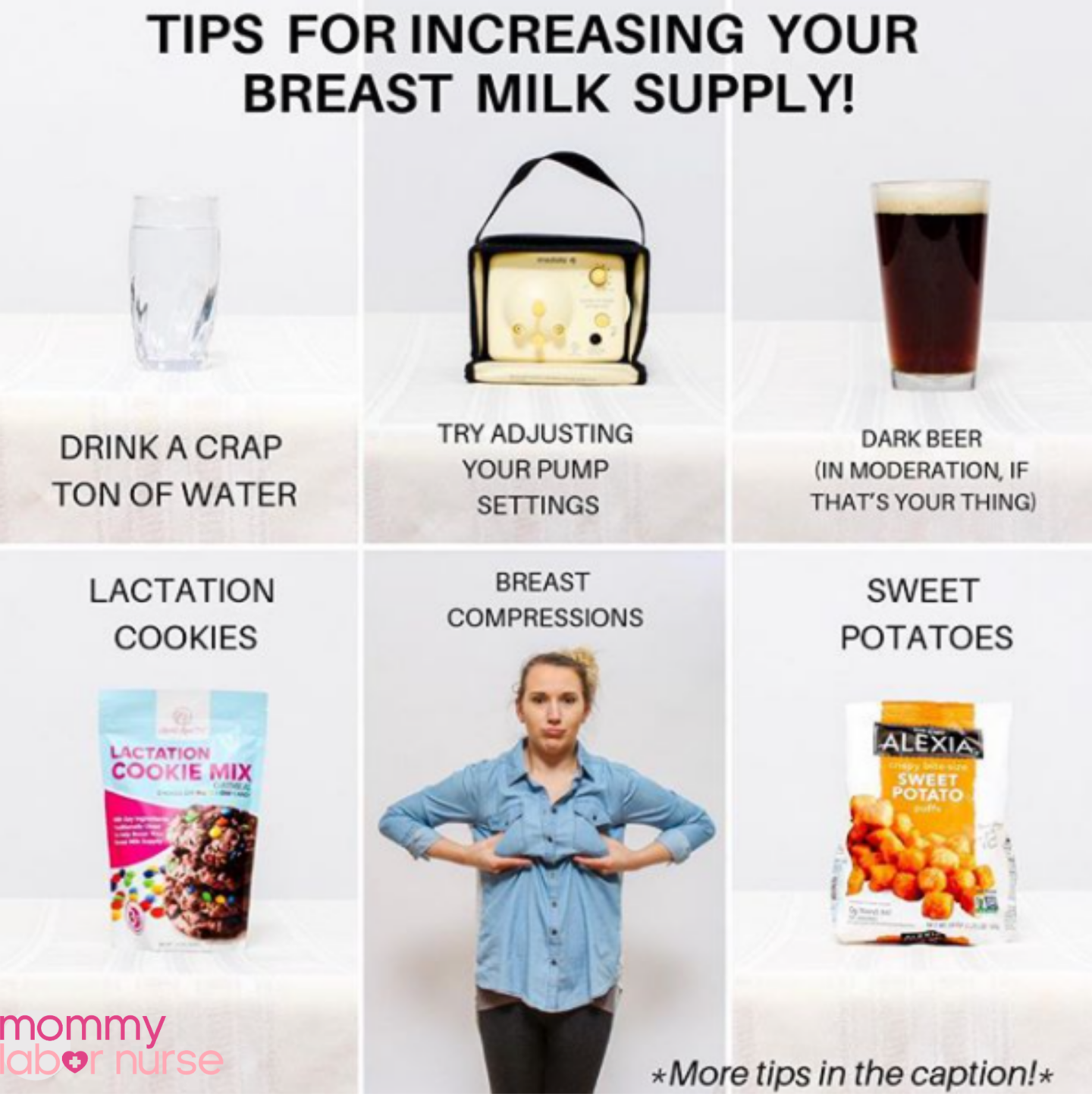 tip to increase milk supply infographic
