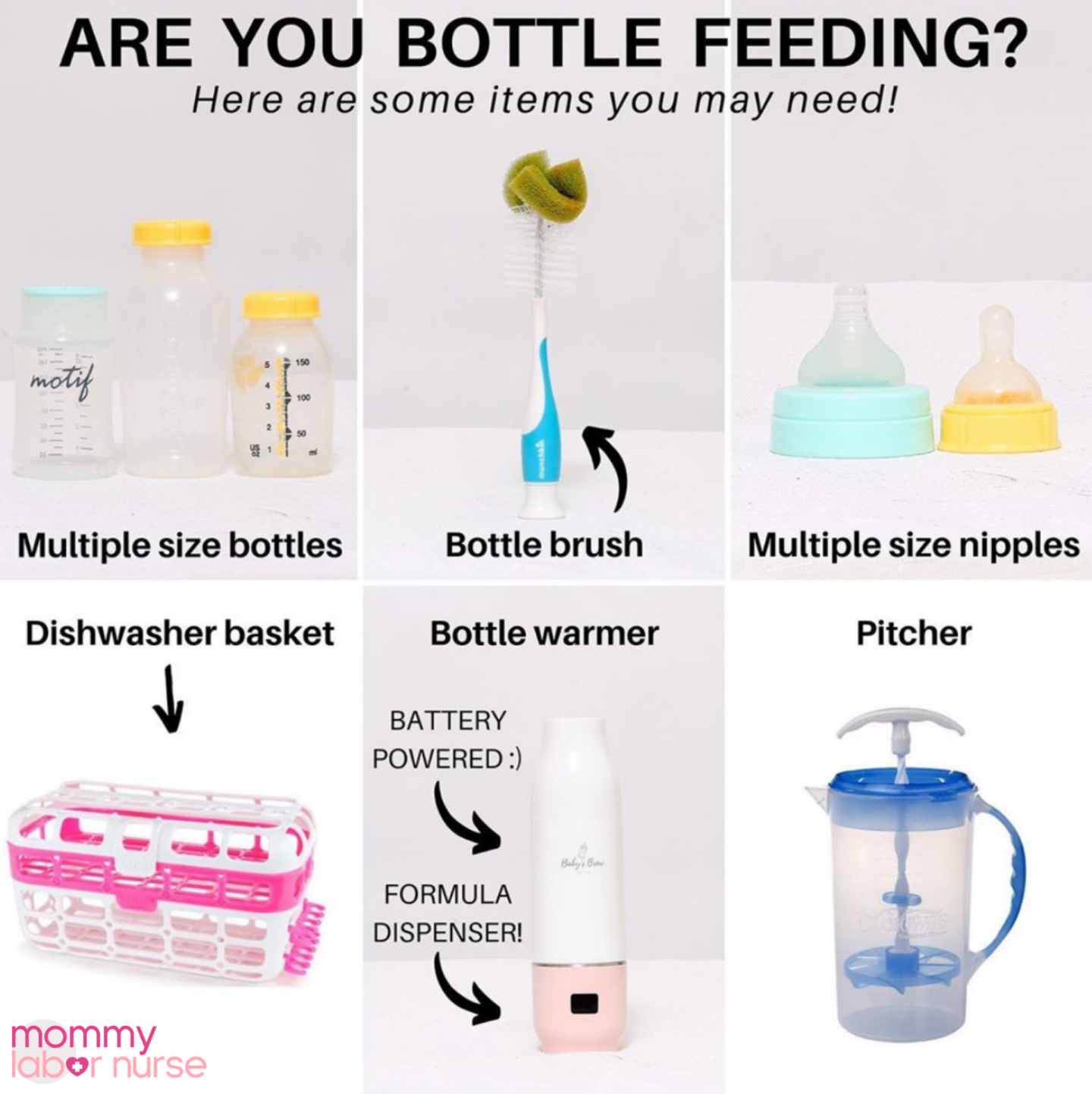 bottle feeding essentials infographic