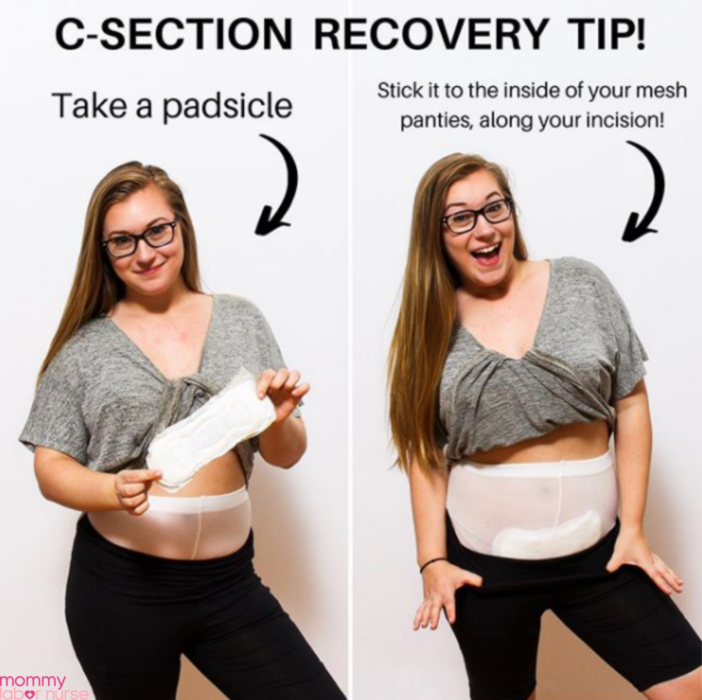 c section recovery tip
