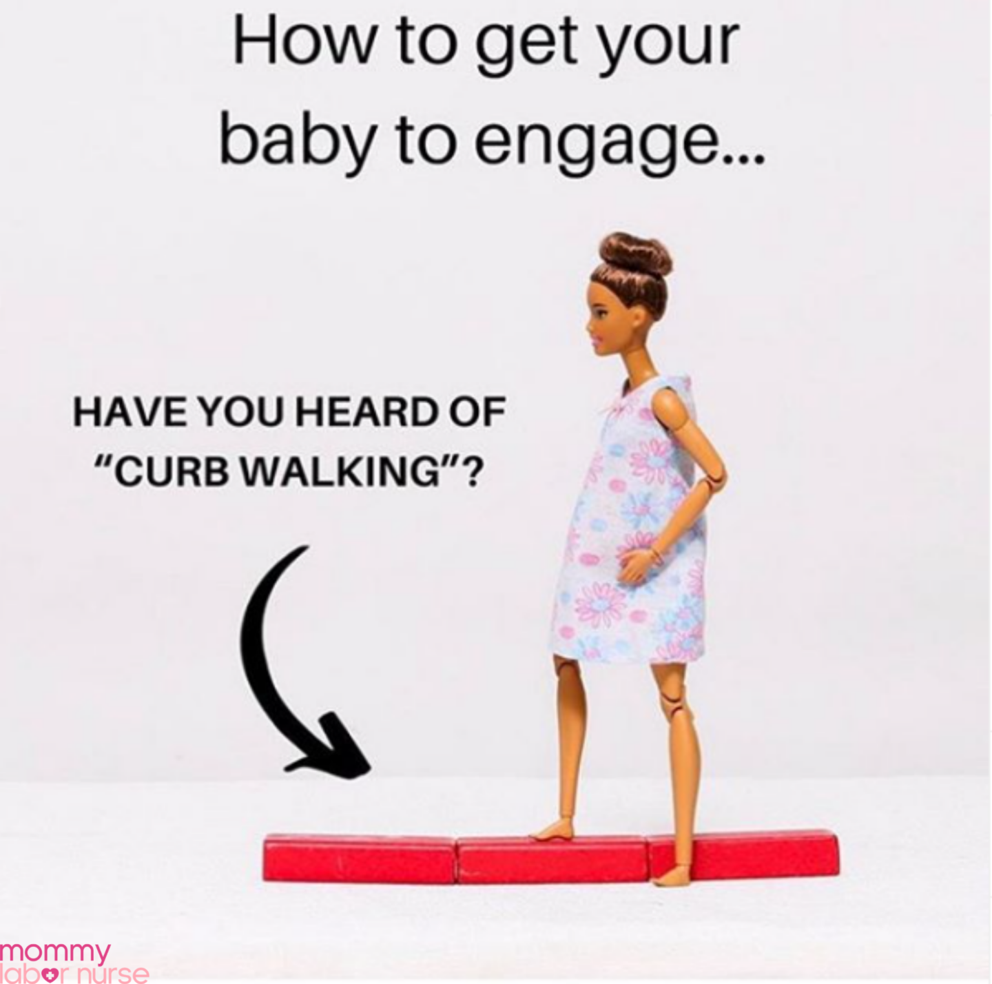 curb walking infographic, natural ways to induce labor infographic, curb walking to induce labor
