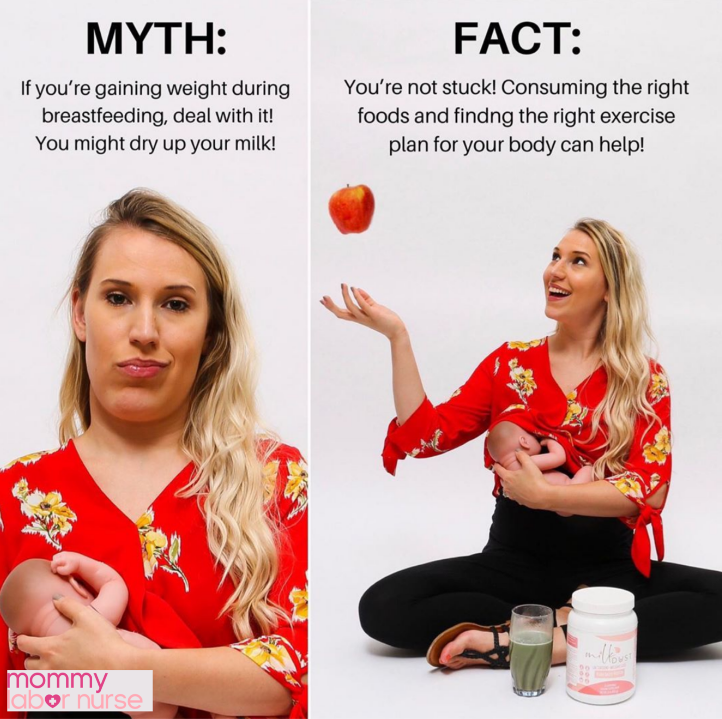 myth vs fact about losing weight while breastfeeding