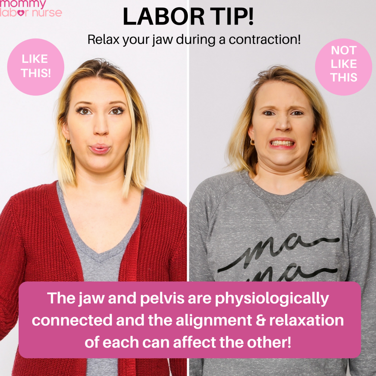 relaxed jaw infographic