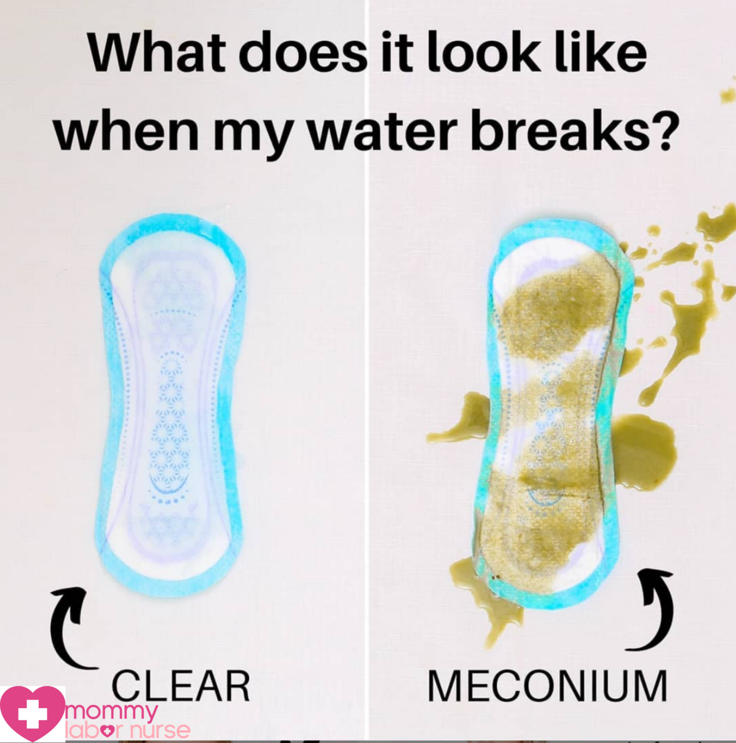 water breaking color infographic