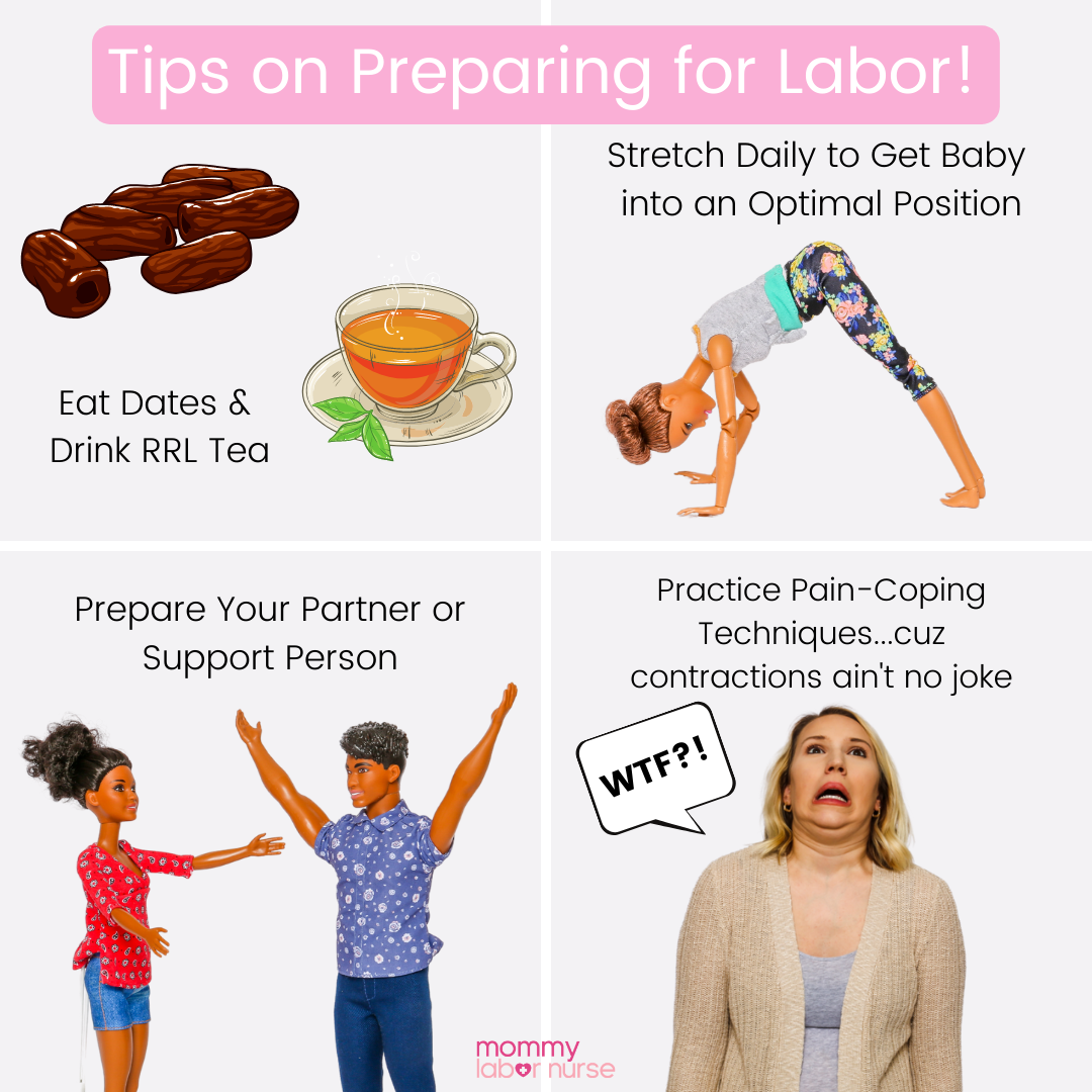 preparing for labor infographic, how to prepare for labor