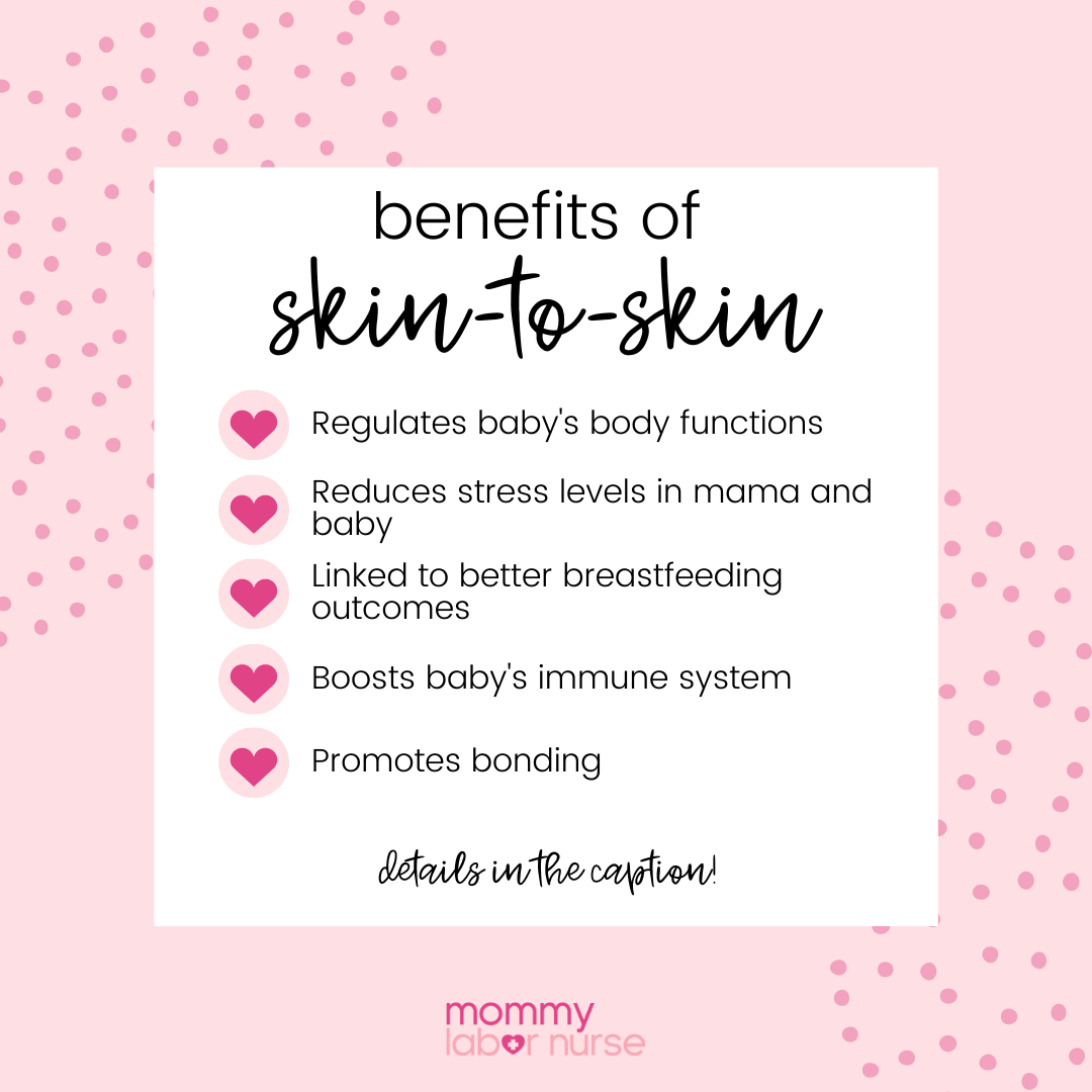 benefits of skin to skin after birth